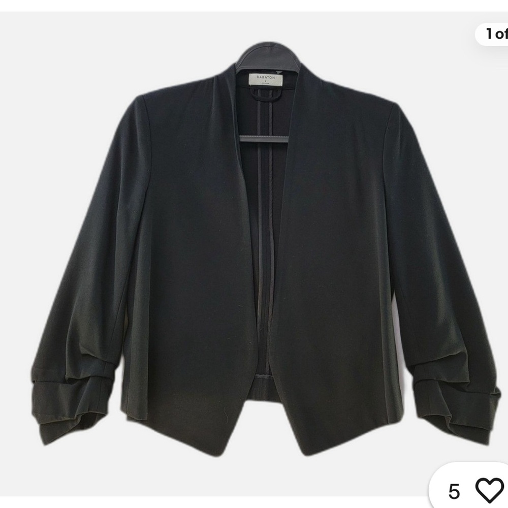 Babaton Black Open Front Blazer